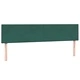 Box Spring легло с матраци Тъмнозелено 180x210 cm кадифе