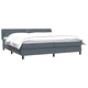 Box Spring легло с матраци Тъмно сиво 180x210 cm кадифе