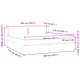 Box Spring легло с матраци Тъмно синьо 200x210 cm кадифе