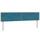 Box Spring легло с матраци Тъмно синьо 200x210 cm кадифе