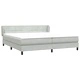 Box Spring легло с матраци Светло сиво 180x210 cm кадифе