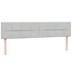 Box Spring легло с матраци Светло сиво 180x210 cm кадифе