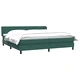 Box Spring легло с матраци Тъмнозелено 180x210 cm кадифе