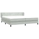 Box Spring легло с матраци Светло сиво 200x210 cm кадифе