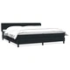 Box Spring легло с матраци Черно 200x210 cm Кадифе