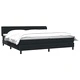 Box Spring легло с матраци Черно 200x210 cm Кадифе