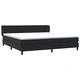 Box Spring легло с матраци Черно 200x210 cm Кадифе