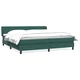 Box Spring легло с матраци Тъмно зелено 200x210 cm кадифе