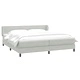 Box Spring легло с матраци Светло сиво 180x210 cm кадифе