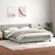 Box Spring легло с матраци Светло сиво 180x210 cm кадифе