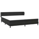 Box Spring легло с матраци Black 180x210 cm Velvet