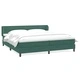 Box Spring легло с матраци Тъмнозелено 180x210 cm кадифе