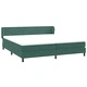 Box Spring легло с матраци Тъмнозелено 180x210 cm кадифе
