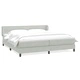Box Spring легло с матраци Светло сиво 200x210 cm кадифе
