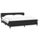 Box Spring легло с матраци Черно 200x210 cm Кадифе