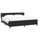 Box Spring легло с матраци Черно 200x210 cm Кадифе