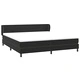 Box Spring легло с матраци Черно 200x210 cm Кадифе