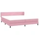 Box Spring легло с матраци розово 200x210 cm кадифе