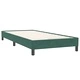 Box Spring легло с матрак Тъмнозелено 90x220 cm Кадифе