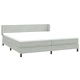 Box Spring легло с матраци Светло сиво 180x220 cm кадифе