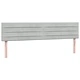 Box Spring легло с матраци Светло сиво 180x220 cm кадифе