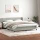 Box Spring легло с матраци Светло сиво 180x220 cm кадифе