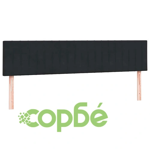 Box Spring легло с матраци Black 180x210 cm Velvet ➤ топ цена ➤ sorbe.bg