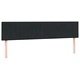 Box Spring легло с матраци Black 180x210 cm Velvet