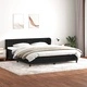 Box Spring легло с матраци Black 180x210 cm Velvet
