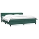 Box Spring легло с матраци Тъмнозелено 180x210 cm кадифе