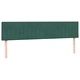 Box Spring легло с матраци Тъмнозелено 180x210 cm кадифе