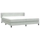 Box Spring легло с матраци Светло сиво 200x210 cm кадифе