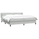 Box Spring легло с матраци Светло сиво 180x220 cm кадифе