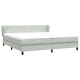 Box Spring легло с матраци Светло сиво 180x220 cm кадифе