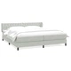 Box Spring легло с матраци Светло сиво 180x210 cm кадифе