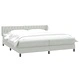 Box Spring легло с матраци Светло сиво 180x210 cm кадифе