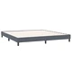Box Spring легло с матраци Тъмно сиво 180x210 cm кадифе