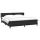 Box Spring легло с матраци Black 180x210 cm Velvet