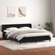 Box Spring легло с матраци Black 180x210 cm Velvet