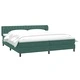 Box Spring легло с матраци Тъмнозелено 180x210 cm кадифе