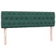 Box Spring легло с матраци Тъмнозелено 180x210 cm кадифе