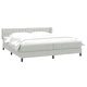 Box Spring легло с матраци Светло сиво 200x210 cm кадифе