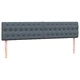 Box Spring легло с матраци Тъмно сиво 200x210 cm Кадифе