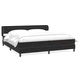 Box Spring легло с матраци Черно 200x210 cm Кадифе