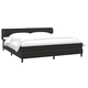 Box Spring легло с матраци Черно 200x210 cm Кадифе