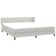 Box Spring легло с матраци Светло сиво 180x220 cm кадифе