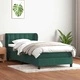 Box Spring легло с матрак Тъмнозелено 80x210 cm Кадифе