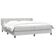 Box Spring легло с матраци Светло сиво 180x210 cm кадифе
