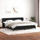 Box Spring легло с матраци Black 180x210 cm Velvet