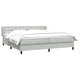 Box Spring легло с матраци Светло сиво 200x210 cm кадифе